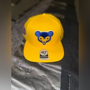 47 Brand Yellow and Blue Bear Snapback Hat